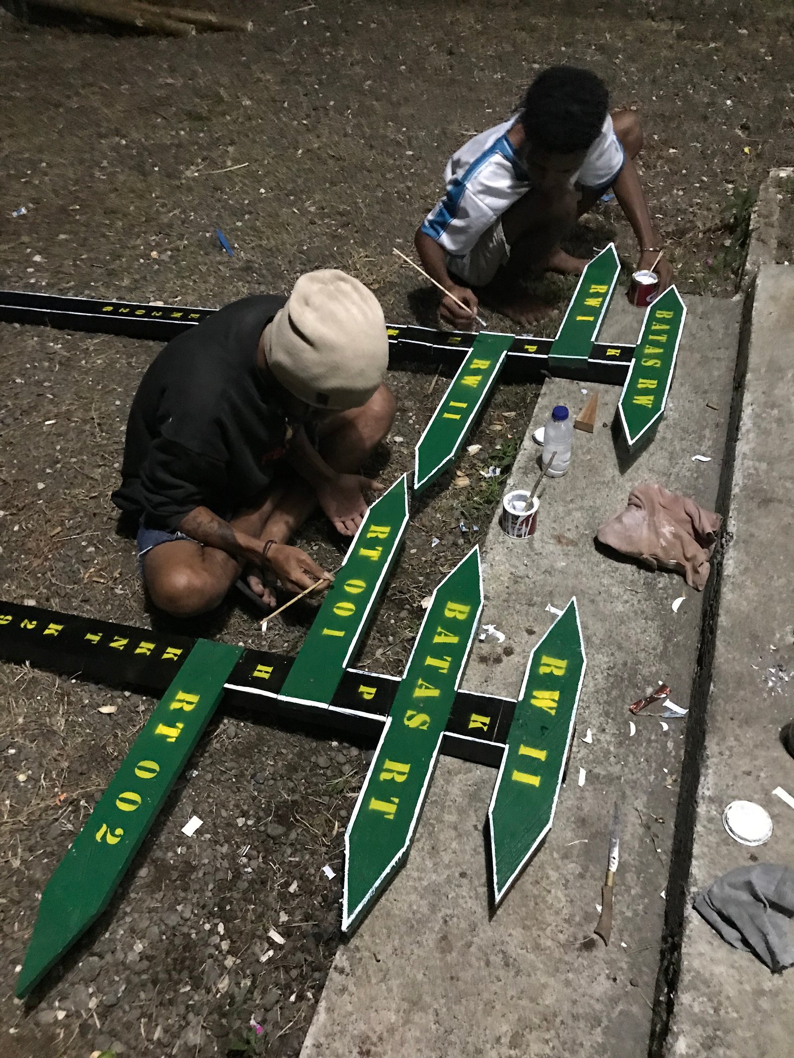 Pembuatan Papan RT/RW